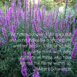 At times our own light goes out and is