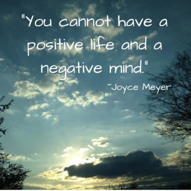 You cannot have a positive life and a