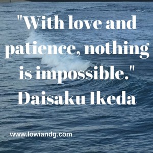 With love and patience, nothing is