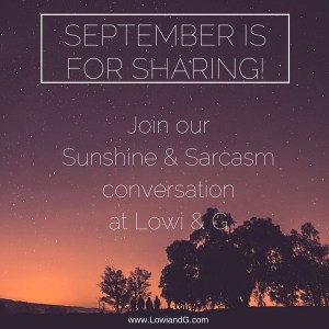 September is for sharing!