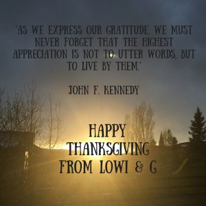 As we express our gratitude, we must never forget that the highest appreciation is not to utter words, but to live by them.John F. Kennedy